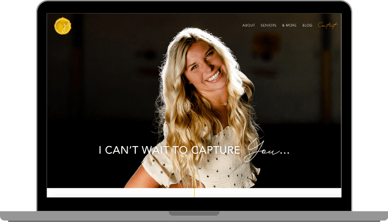 Website example by Anchor ‹A› Digital Design Co. for Jennifer Schultz Photography